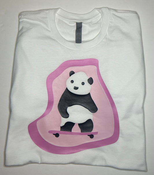 Panda on skateboard